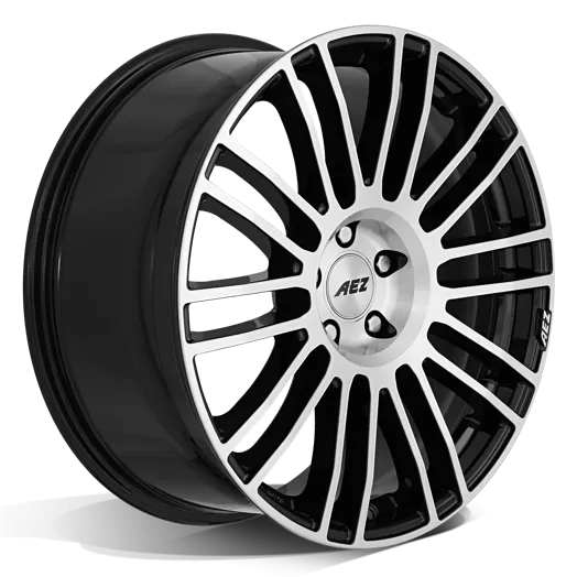 AEZ Strike front polished alloy wheel extreme side