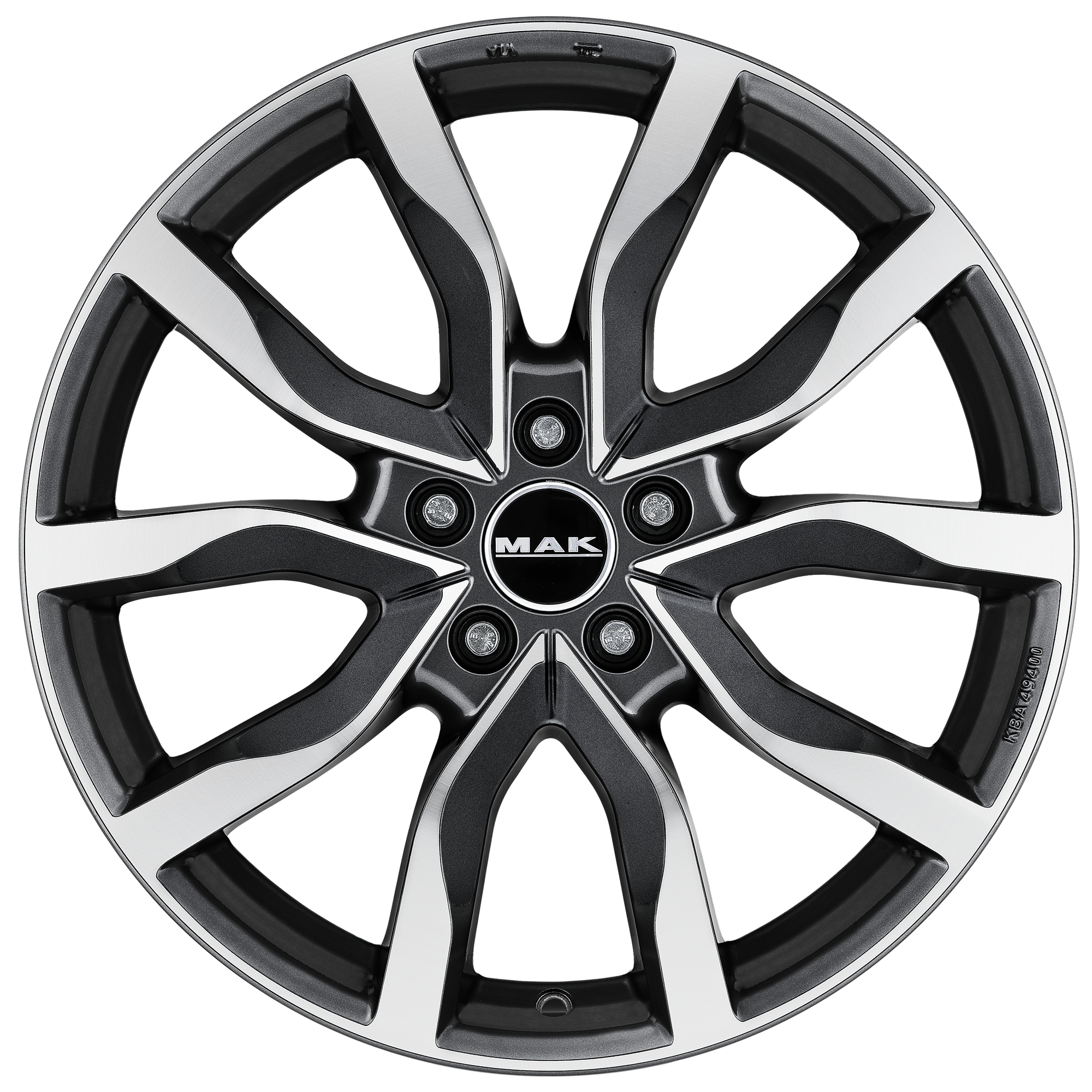 MAK Highlands Gun Metallic Mirror Front